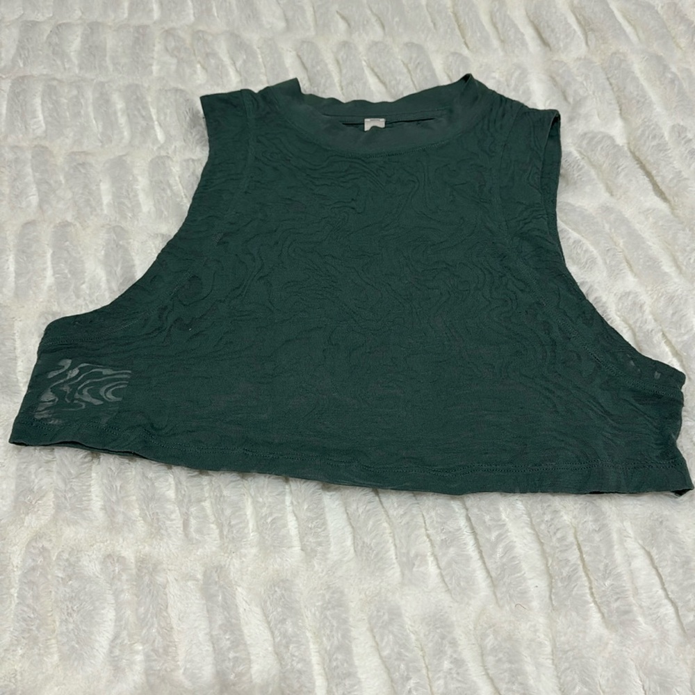 Lululemon All Yours Cropped Cotton Tank Top